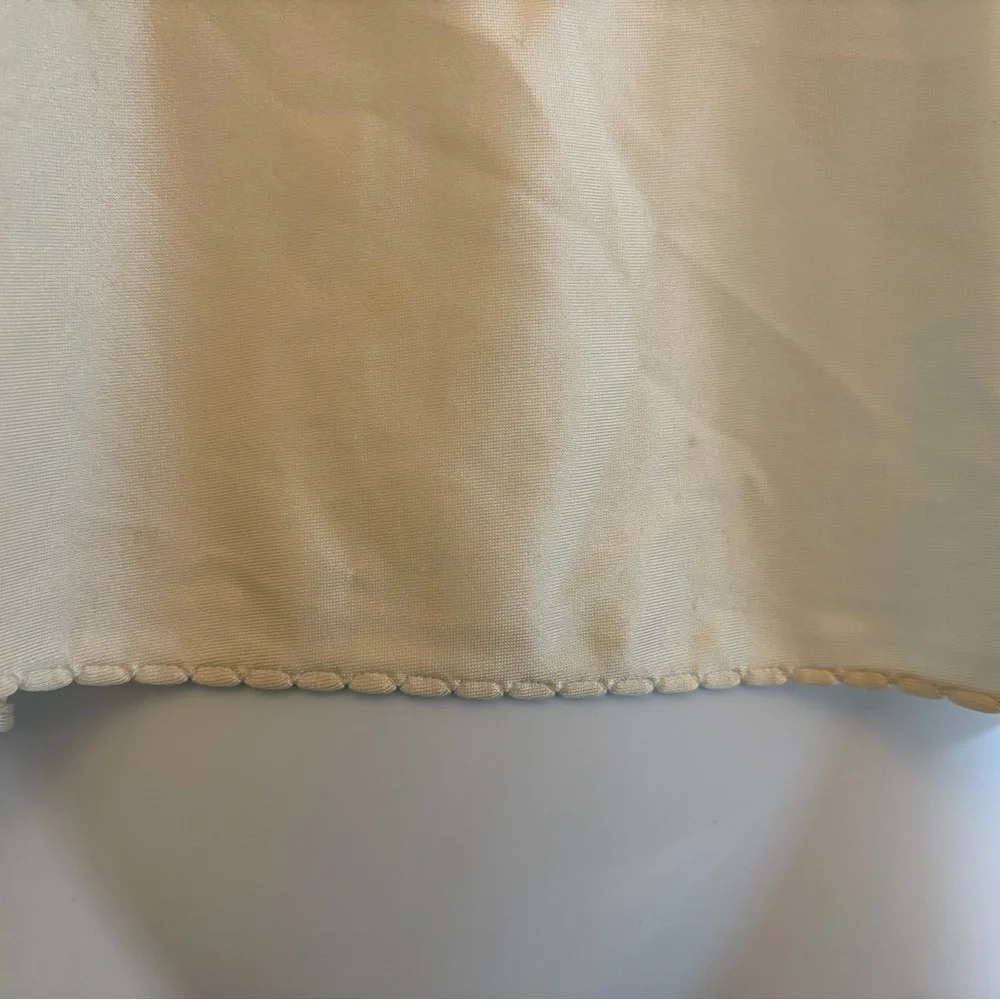 Vintage Cream Satin Camisole with Lace Detail - Picture 6 of 6